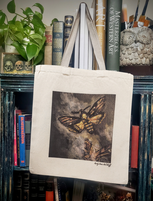 "For Fiona - Moth " Tote