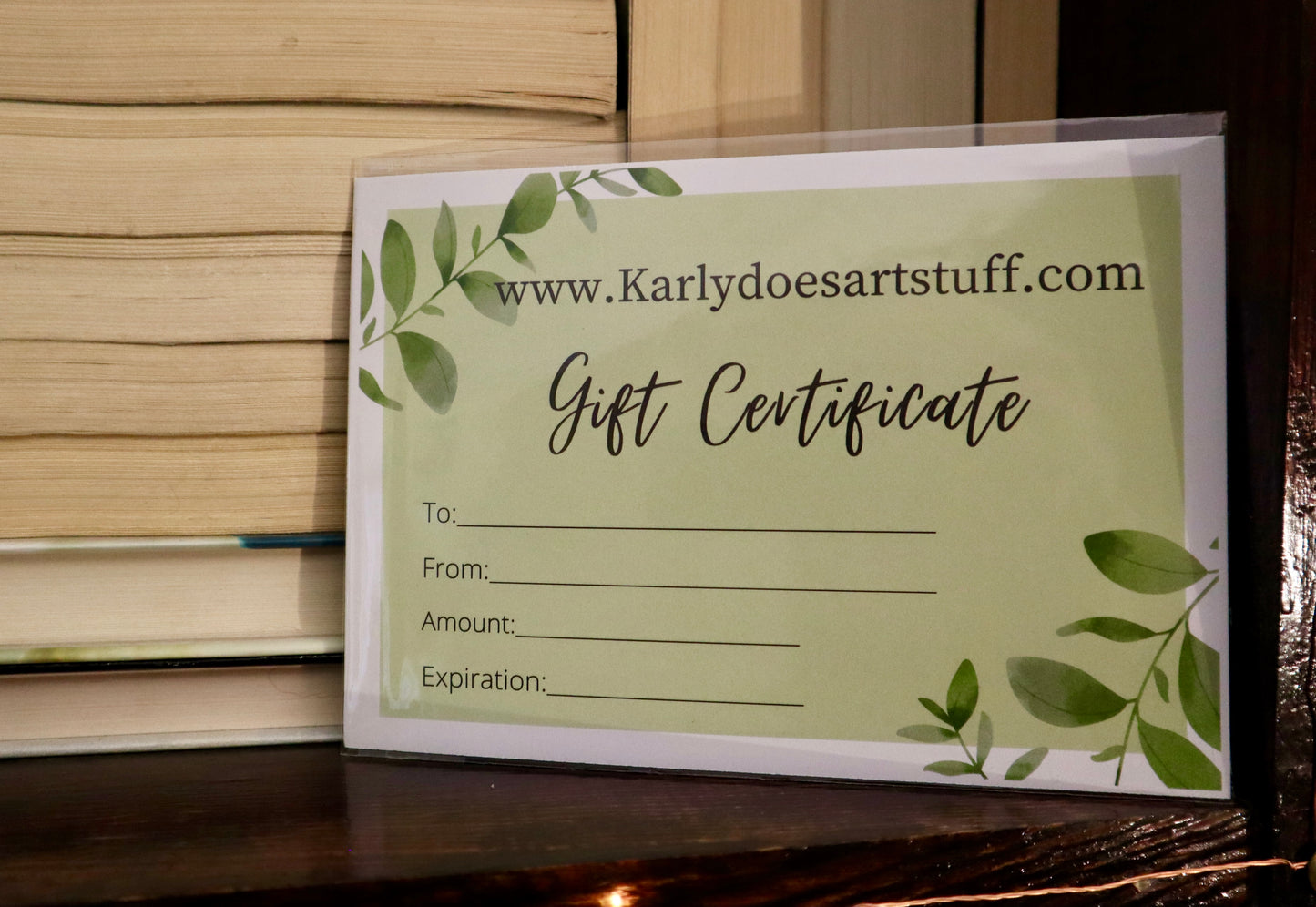 Tarjeta de regalo Karly Does Art Stuff