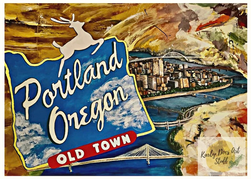 "Old Town Portland Oregon" Print