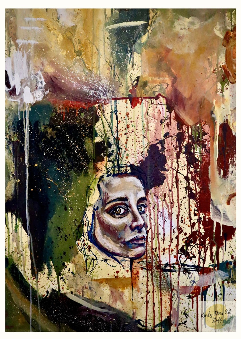 Impresión "Textura de la Locura - Retrato"
