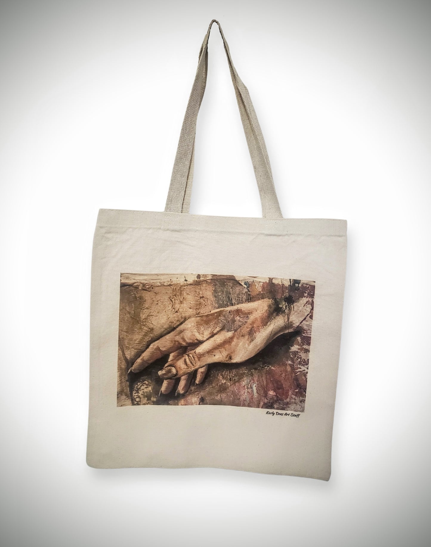 "Texture of Madness - Hand" Canvas Tote