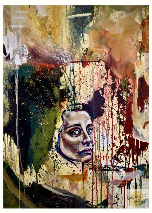 "Texture of Madness - Portrait" Print